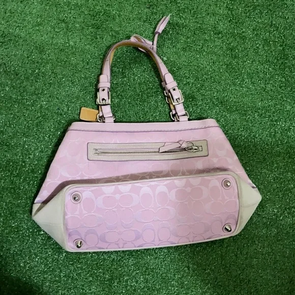 Vintage Coach Monogram Hand Bag Rare - Picture 2 of 12